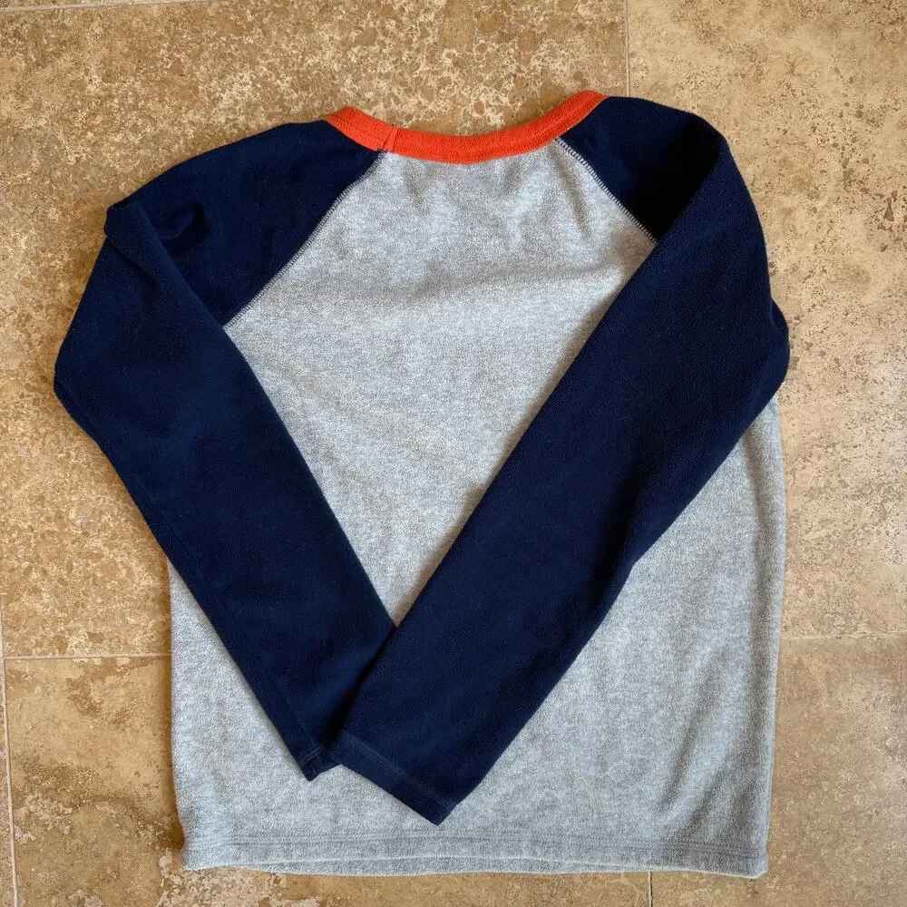 Lands’ End Fleece Long Sleeve Shirt Classic Cozy Cabin Core Outdoor Warm Wear